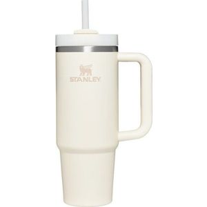 Krémová termoska s brčkem z nerezové oceli 890 ml Quencher H2.O FlowState™ Tumbler Cream 2.0 – Stanley obraz