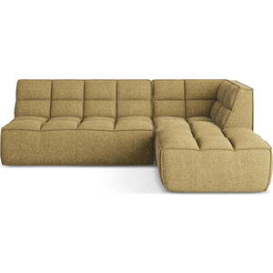 Modulární rohová pohovka v hořčicové barvě (variabilní roh) Kalai – Makamii obraz