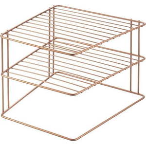 Ocelová přídavná polička v měděné barvě 25x25 cm Palio – Metaltex obraz