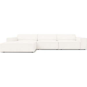 Béžová rohová pohovka z textilie bouclé (levý roh) Jodie – Micadoni Home obraz