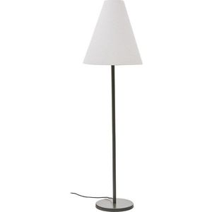 Tmavě zelená stojací lampa s textilním stínidlem (výška 153 cm) Navat – Kave Home obraz