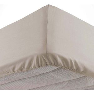 Béžové napínací prostěradlo z mikrovlákna 90x190 cm Oscar – douceur d'intérieur obraz