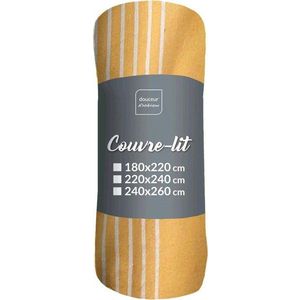Žlutý přehoz 220x240 cm Adele – douceur d'intérieur obraz