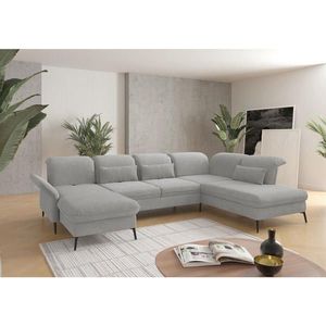 Sit & More SEDACÍ SOUPRAVA, textil, světle šedá obraz