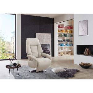 Sit & More RELAXAČNÍ KŘESLO, kůže, bílá obraz