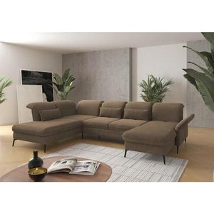 Sit & More SEDACÍ SOUPRAVA, textil, světle hnědá obraz