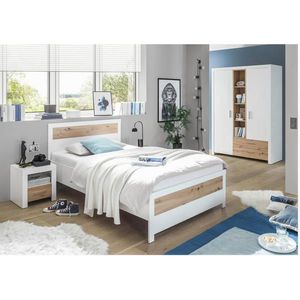 Xora POKOJ PRO MLÁDEŽ, bílá, dub artisan, obraz