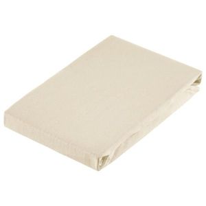 Dieter Knoll ELASTICKÉ PROSTĚRADLO, žerzej, béžová, 160/220 cm obraz
