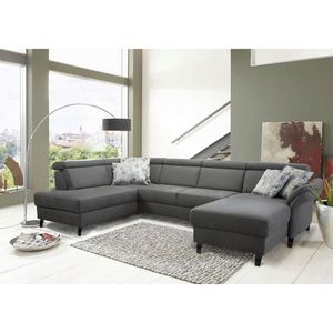 Sit & More SEDACÍ SOUPRAVA, textil, antracitová obraz