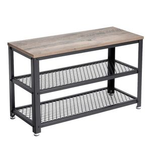 Boxxx REGÁL NA BOTY, černá, šedobéžová, 73/45/30 cm obraz