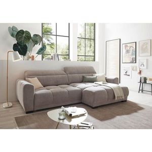 Livetastic ROHOVÁ SEDAČKA, textil, šedohnědá obraz