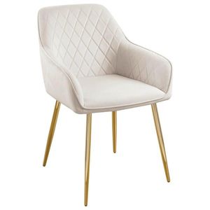 Novel ŽIDLE S PODRUČKAMI, železo, samet, barvy zlata, béžová obraz