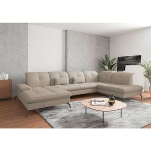 Sit & More SEDACÍ SOUPRAVA, textil, šedohnědá obraz