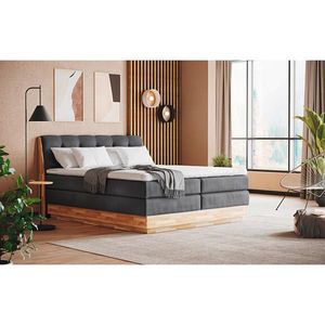 POSTEL BOXSPRING, 160/200 cm, antracitová obraz