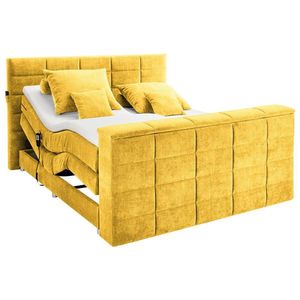 Carryhome POSTEL BOXSPRING, 180/200 cm, žlutá obraz