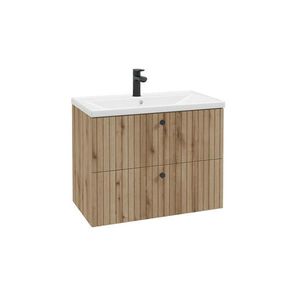 MID.YOU SKŘÍŇKA S UMYVADLEM, barvy dubu, barvy dubu, 80 cm obraz