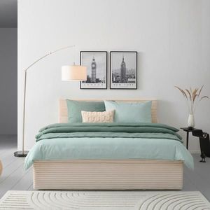 MID.YOU AMERICKÁ POSTEL, 200/200 cm, béžová obraz