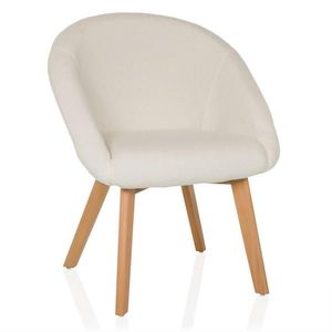 MID.YOU ŽIDLE S PODRUČKAMI, buklé, bílá obraz