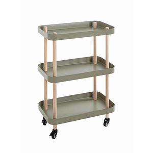 SERVÍROVACÍ VOZÍK, zelená, přírodní barvy, barvy buku, 50/30/76 cm obraz