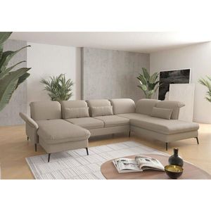 Sit & More SEDACÍ SOUPRAVA, textil, šedohnědá obraz