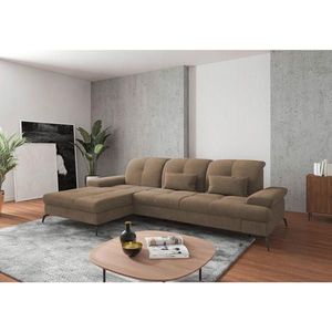 Sit & More ROHOVÁ SEDAČKA, textil, světle hnědá obraz