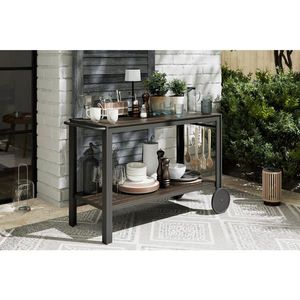 Ambia Garden ZAHRADNÍ SERVÍROVACÍ VOZÍK, černá, 45/74/105 cm obraz