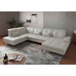 Sit & More SEDACÍ SOUPRAVA, textil, kůže, bílá obraz