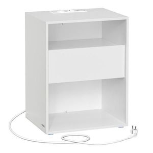 MID.YOU NOČNÍ STOLEK K POSTELI, bílá, 45/58, 3/35 cm obraz