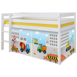 MID.YOU VYSOKÁ POSTEL, 90/200 cm, bílá obraz