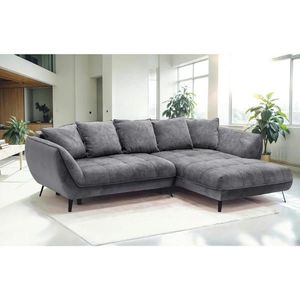 Livetastic ROHOVÁ SEDAČKA, textil, barvy grafitu, šedá obraz