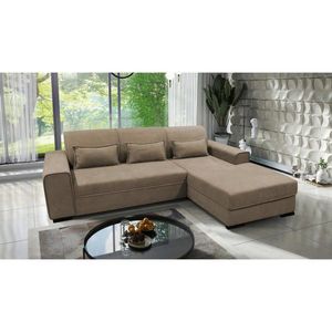 MID.YOU ROHOVÁ SEDAČKA, textil, šedohnědá obraz