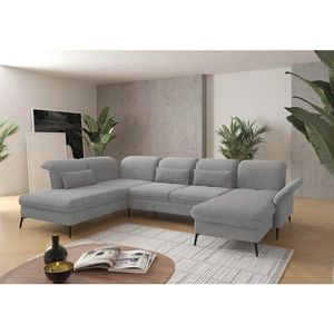 Sit & More SEDACÍ SOUPRAVA, textil, světle šedá obraz