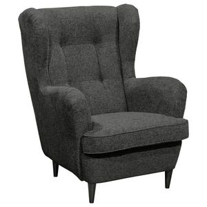 MID.YOU KŘESLO UŠÁK, textil, antracitová obraz