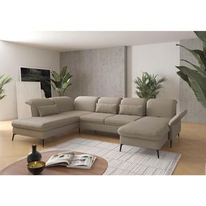 Sit & More SEDACÍ SOUPRAVA, textil, šedohnědá obraz