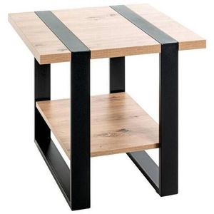 ODKLÁDACÍ STOLEK, černá, barvy dubu obraz