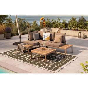 Ambia Garden TERASOVÁ SEDACÍ SOUPRAVA dřevo, kov obraz