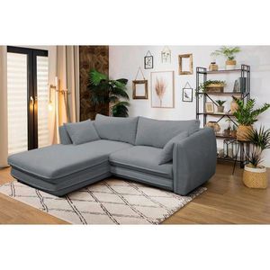 MID.YOU ROHOVÁ SEDAČKA, textil, šedá obraz