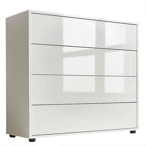 MID.YOU KOMODA, bílá, vysoce lesklá bílá, 79/73/33 cm obraz