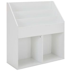 Carryhome REGÁL DO DĚTSKÉHO POKOJE, bílá, 72/79/30 cm obraz