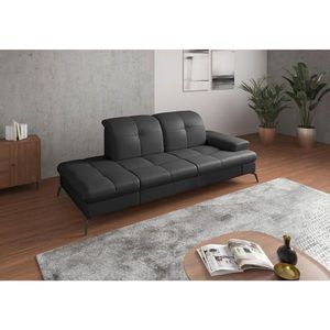 Sit & More LENOŠKA, textil, kůže, černá obraz