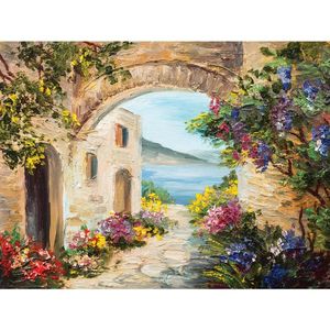 MALBA NA PLÁTNĚ, architektura, pláž a moře, 30/40 cm obraz