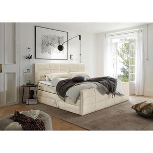 MID.YOU POSTEL BOXSPRING, 180/200 cm, krémová obraz