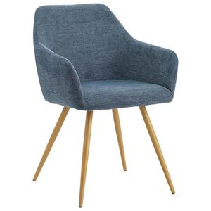 MID.YOU ŽIDLE S PODRUČKAMI, železo, mikrovlákno, modrá obraz