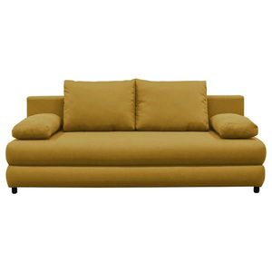 P & B ROZKLÁDACÍ POHOVKA, textil, žlutá obraz