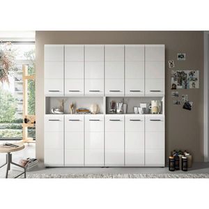 MID.YOU VYSOKÁ SKŘÍŇ, vysoce lesklá bílá, bílá, 180/185/30 cm obraz