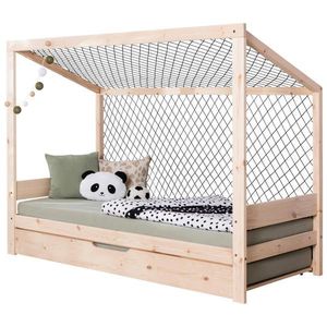 MID.YOU VÝSUVNÁ POSTEL, 90/200 cm, přírodní barvy obraz