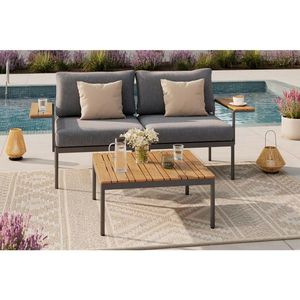 Ambia Garden TERASOVÁ SEDACÍ SOUPRAVA 3dílné, kov, plast, textil obraz