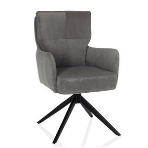 MID.YOU ŽIDLE S PODRUČKAMI, manšestr, šedá obraz