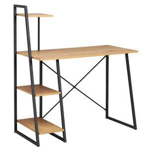 MID.YOU PSACÍ STŮL, černá, barvy dubu, 102/117/50 cm obraz