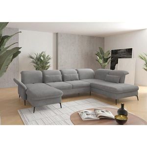 Sit & More SEDACÍ SOUPRAVA, textil, šedá obraz